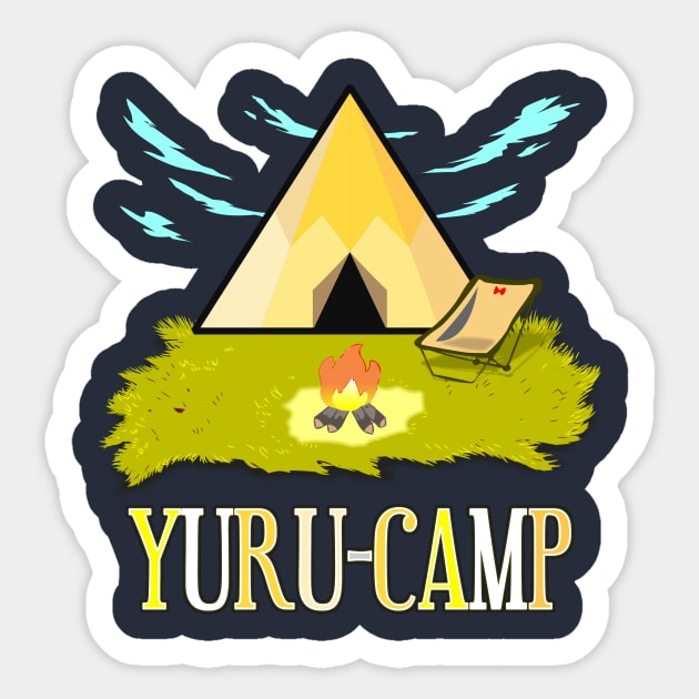 YURUCAMP▲ Laid Back Camp-ing Sticker by myfairx